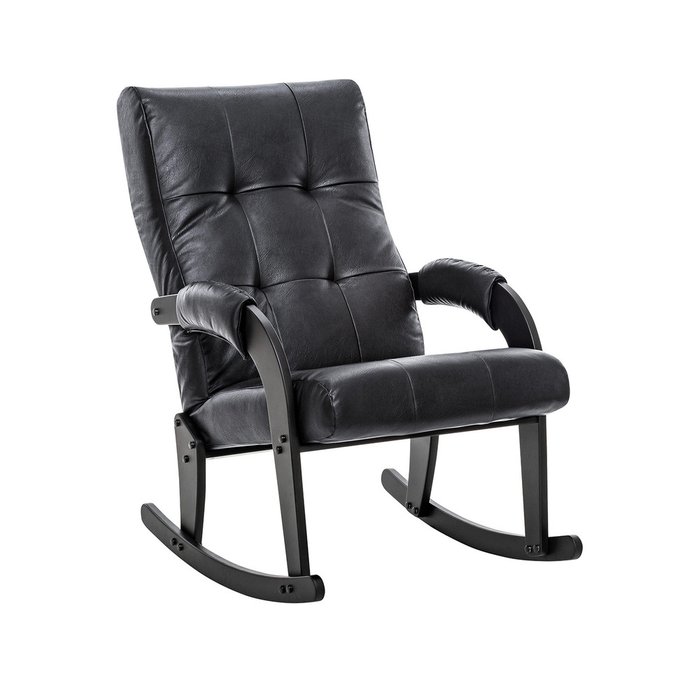 Кресло-качалка Спринг черного цвета