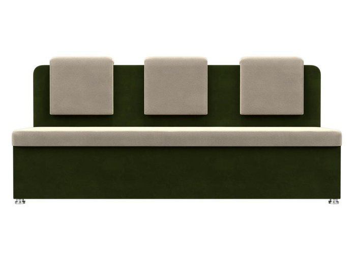 Кухонный прямой диван Маккон зелено-бежевого цвета - купить Прямые диваны по цене 22999.0