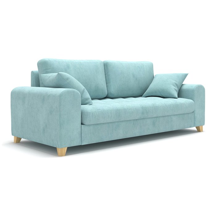 Диван трехместный Vittorio MT голубого цвета - купить Прямые диваны по цене 63600.0