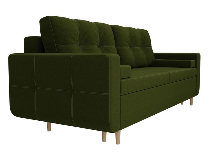 Прямой диван-кровать Кэдмон зеленого цвета - лучшие Прямые диваны в INMYROOM