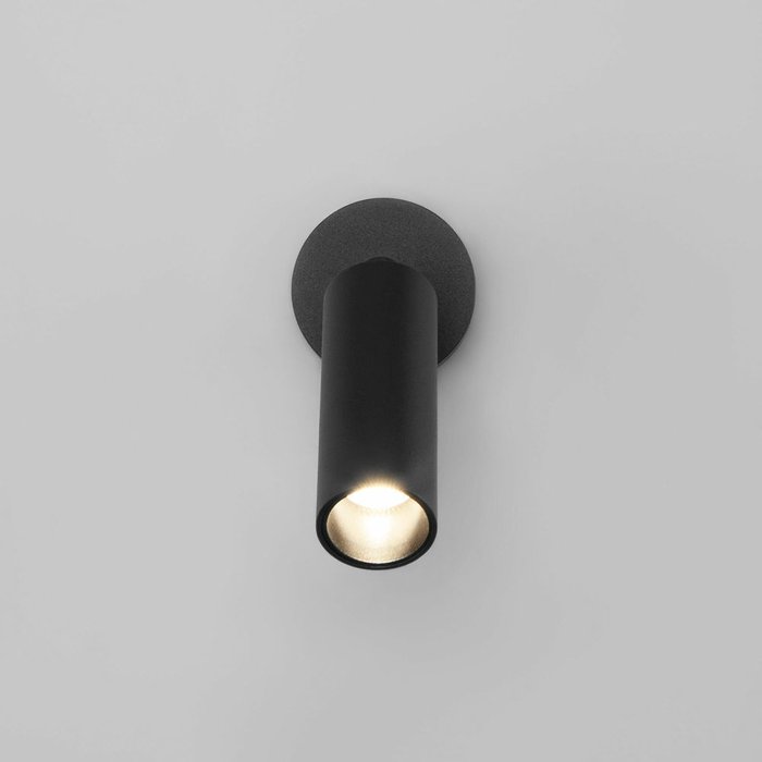 Светодиодный светильник 20133/1 LED черный Pin - купить Накладные споты по цене 2290.0
