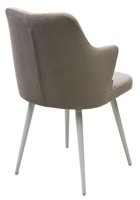 Стул вращающийся Herman бежевого цвета с белыми ножками - лучшие Обеденные стулья в INMYROOM
