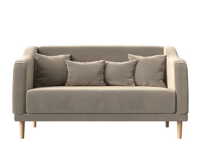Прямой диван Киото бежевого цвета - купить Прямые диваны по цене 30999.0
