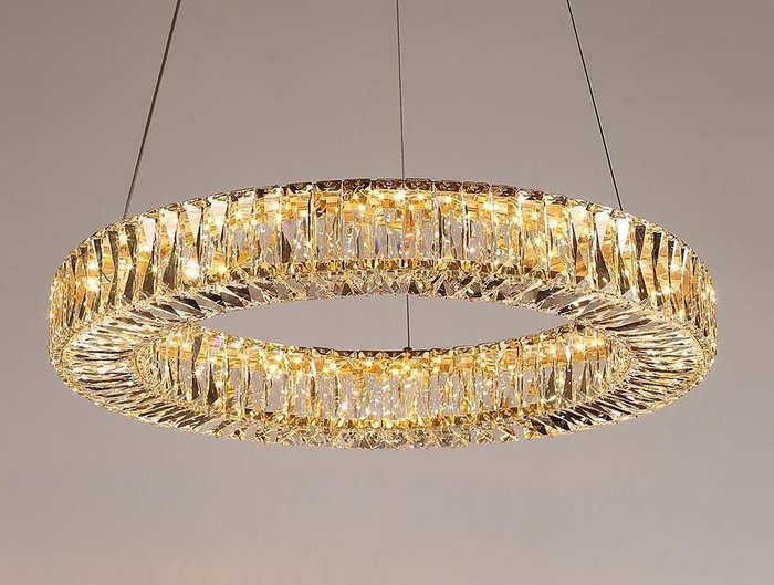 Подвесной светодиодный светильник золотого цвета - лучшие Подвесные светильники в INMYROOM