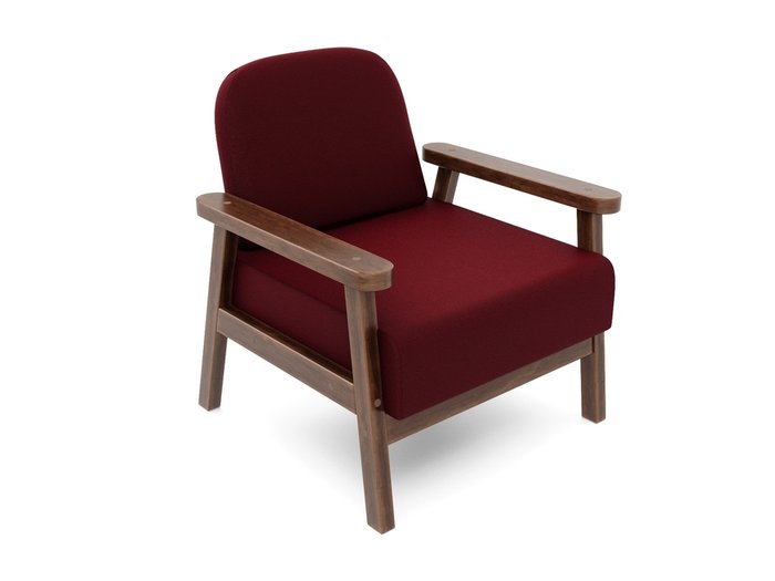 Кресло Флори бордового цвета - лучшие Интерьерные кресла в INMYROOM