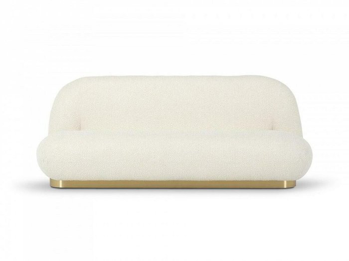 Диван Pacha белого цвета с золотым основанием - купить Прямые диваны по цене 78750.0
