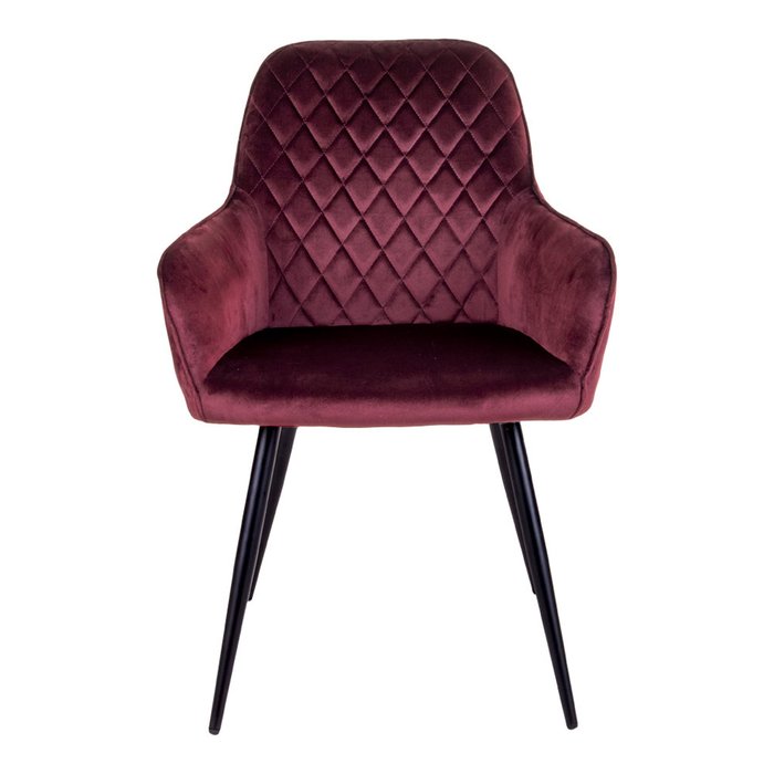 Стул с подлокотником Harbo бордового цвета - купить Обеденные стулья по цене 19200.0