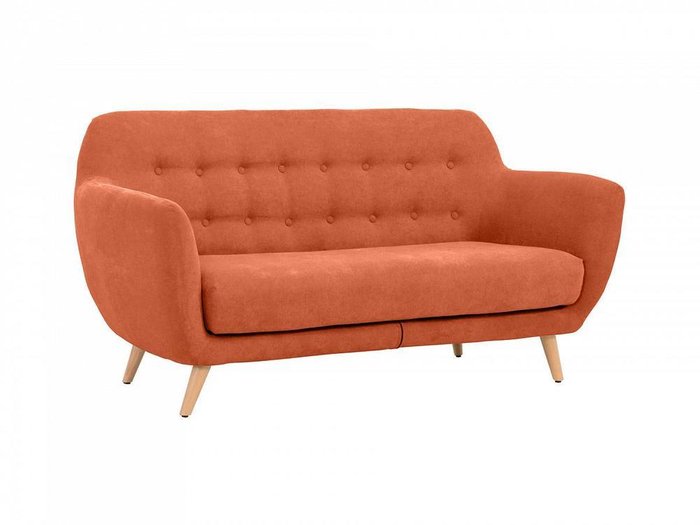 Диван двухместный Loa оранжевого цвета - купить Прямые диваны по цене 60930.0