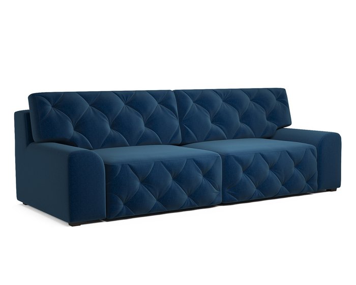 Прямой диван-кровать Милан темно-синего цвета - купить Прямые диваны по цене 43890.0