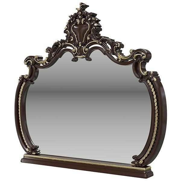 Настенное зеркало Шейх коричневого цвета