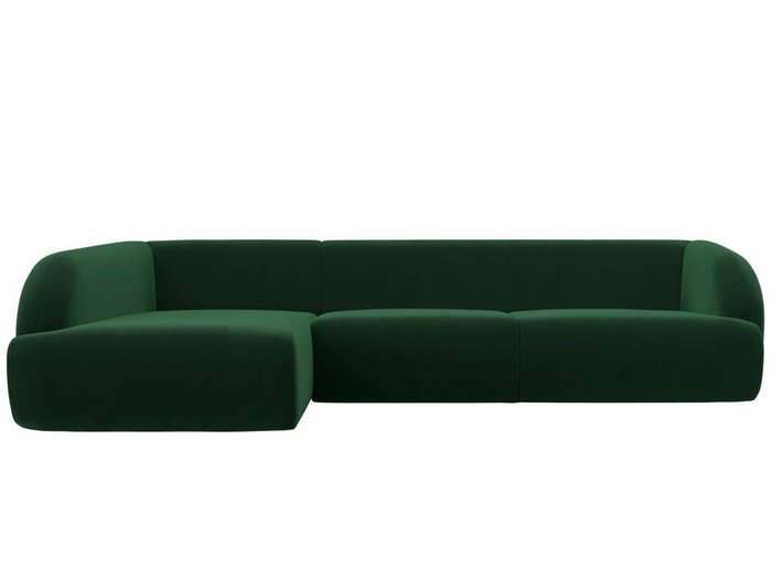 Угловой-диван Лига 041 темно-зеленого цвета левый угол - купить Угловые диваны по цене 82999.0