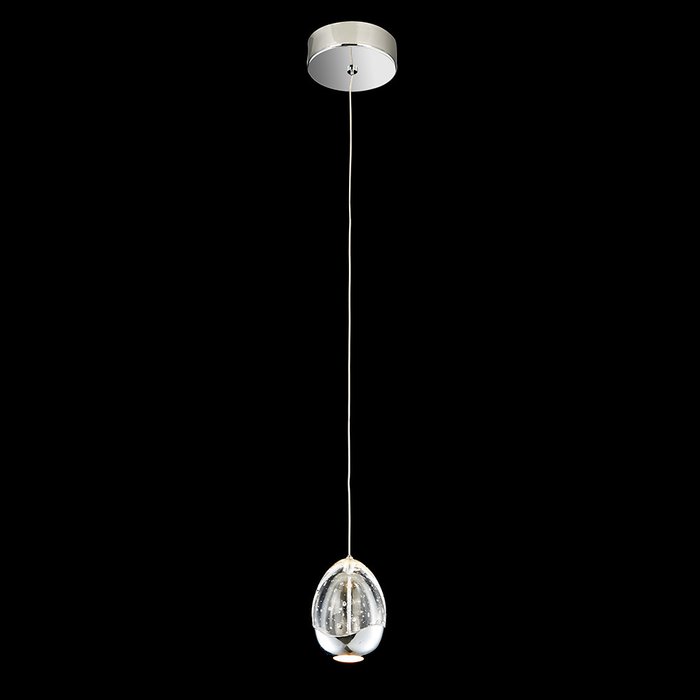 Подвесной светильник Illuminati Terrene из прозрачного выдувного стекла с металлическими элементами - купить Подвесные светильники по цене 13240.0