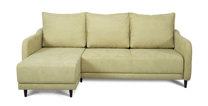 Угловой диван-кровать Бьёрг светло-зеленого цвета