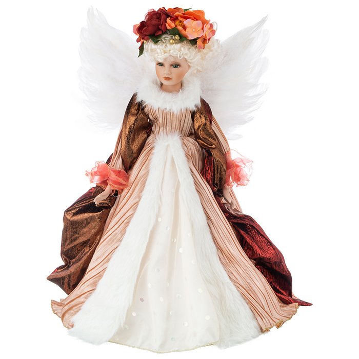 Кукла декоративная Волшебная фея белого цвета