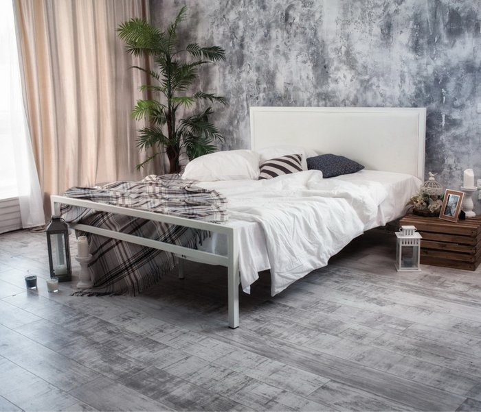 Кровать Лоренцо 160х200 белого цвета  - лучшие Кровати для спальни в INMYROOM