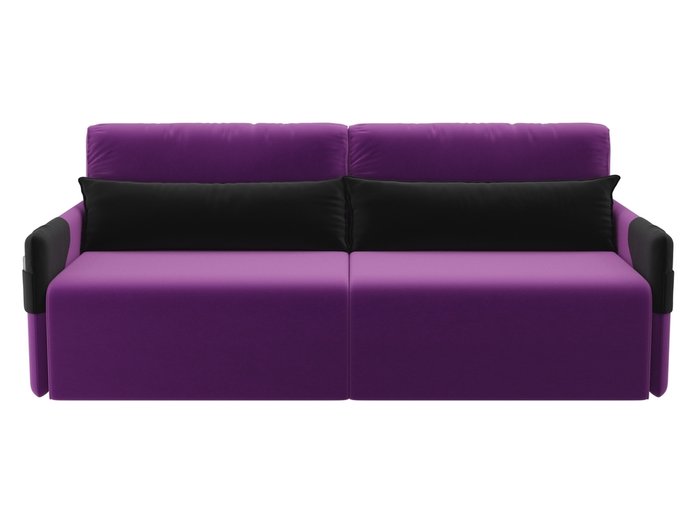 Прямой диван-кровать Армада фиолетового цвета - купить Прямые диваны по цене 33090.0