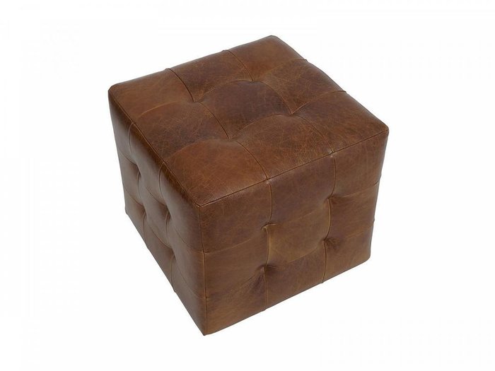Пуф Brick Max с обивкой из натуральной кожи - купить Пуфы по цене 12600.0