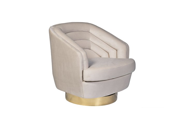 Кресло вращающееся кремового цвета - купить Интерьерные кресла по цене 69760.0