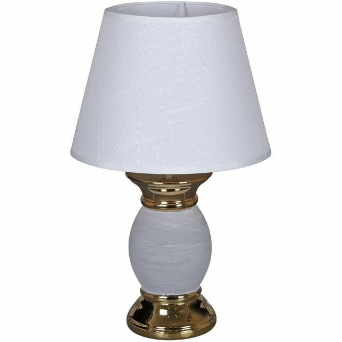 Настольная лампа 30293-0.7-01 (ткань, цвет белый) - купить Настольные лампы по цене 2490.0