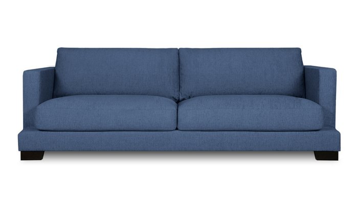 Диван-кровать Плимут синего цвета - купить Прямые диваны по цене 59300.0