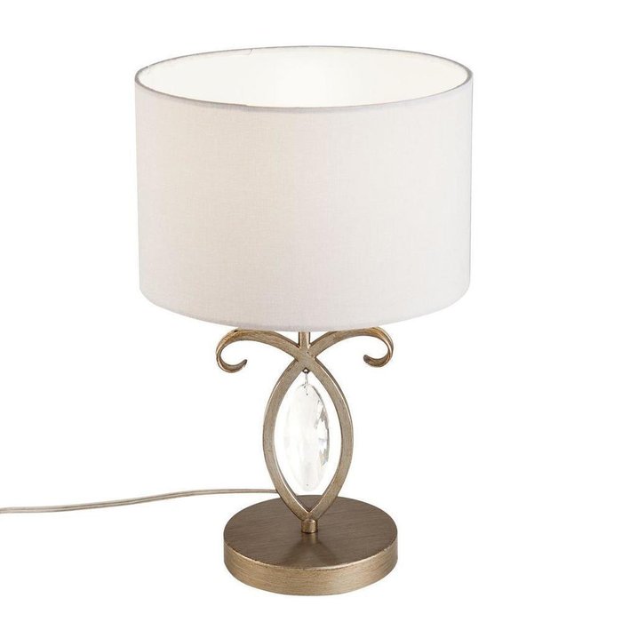 Настольная лампа Luxe с абажуром кремового цвета