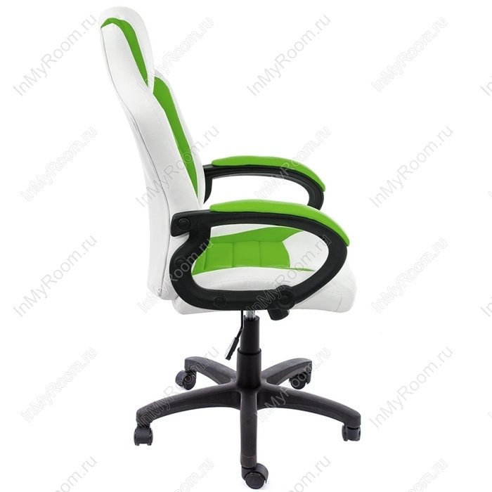 Компьютерное кресло Kadis зелено-белого цвета - лучшие Офисные кресла в INMYROOM
