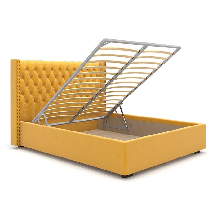 Кровать Stella с подъемным механизмом желтого цвета 180х200 - купить Кровати для спальни по цене 90900.0