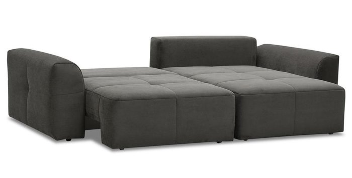 Угловой диван-кровать Ладья Ройс серого цвета - купить Угловые диваны по цене 52430.0