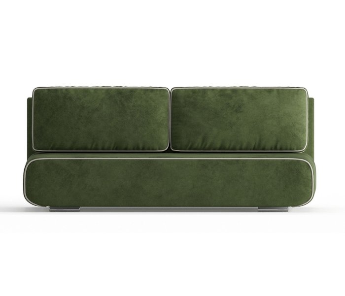 Диван-кровать Рени в обивке из велюра зеленого цвета - купить Прямые диваны по цене 27990.0