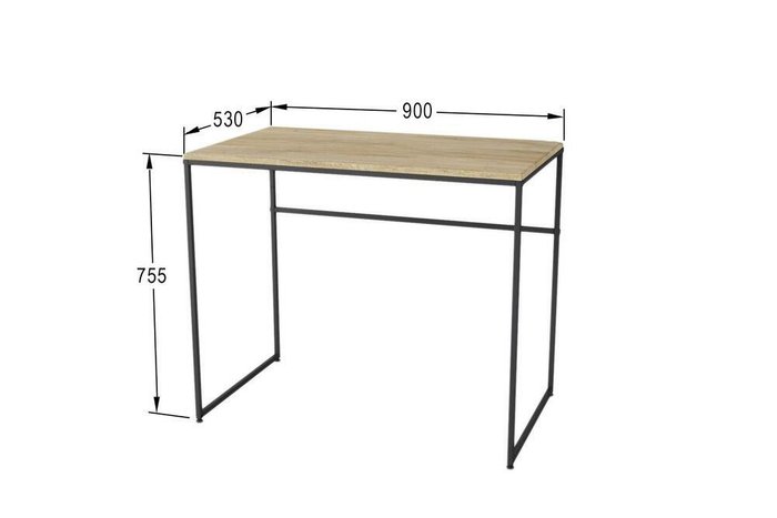 Стол письменный Компакт цвета дуб сонома - купить Письменные столы по цене 7720.0