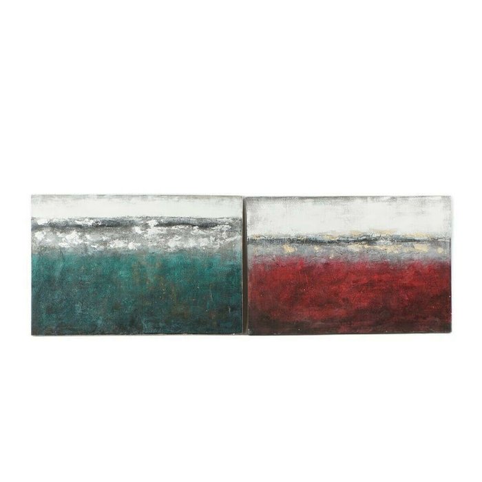 Картина 120 x 3,5 x 80 cm Абстракция современный (2 штук)