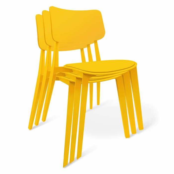 Стул Manfred желтого цвета - купить Обеденные стулья по цене 4930.0