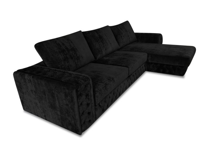 Диван Прадо черного цвета - лучшие Угловые диваны в INMYROOM