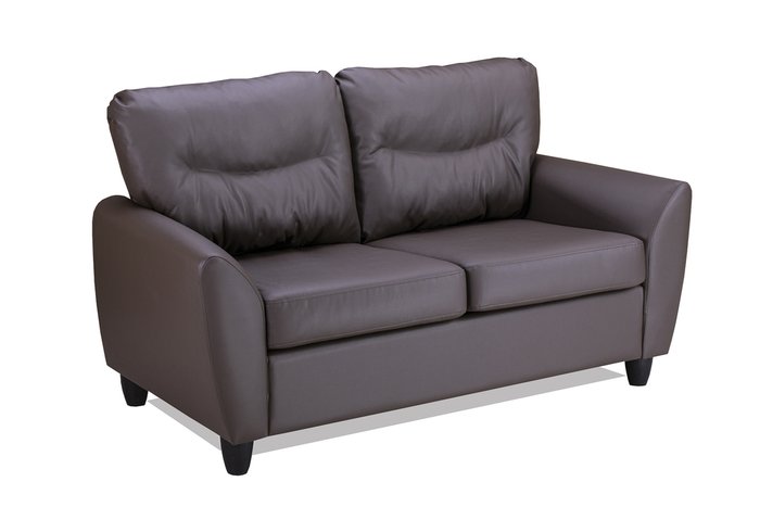 Прямой диван Наполи премиум коричневого цвета - лучшие Прямые диваны в INMYROOM