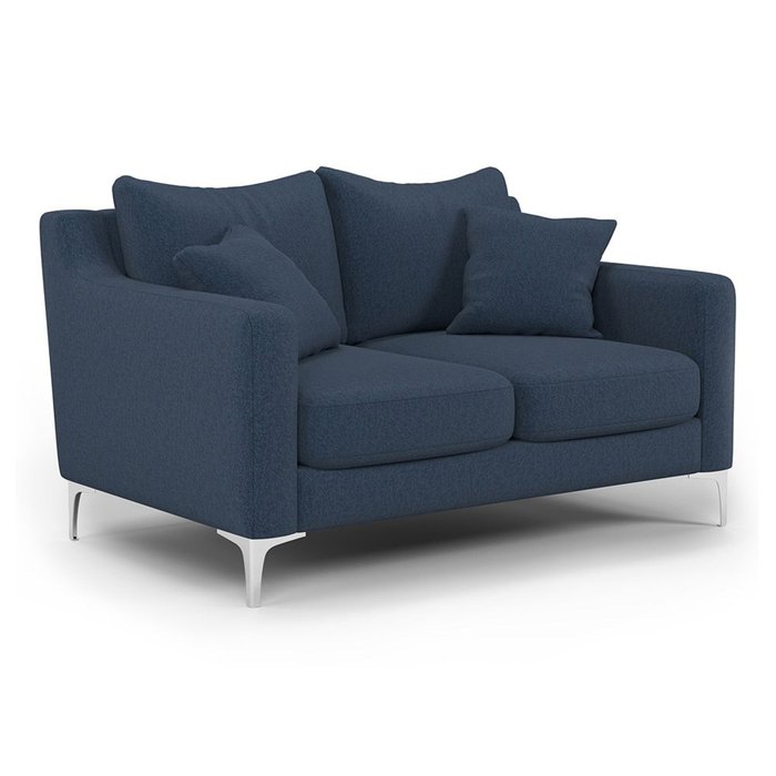 Двухместный диван Mendini ST синего цвета - купить Прямые диваны по цене 43800.0