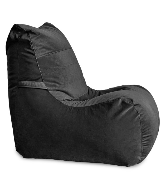 Кресло мешок Чилаут Maserrati 20 XL черного цвета - купить Бескаркасная мебель по цене 5693.0