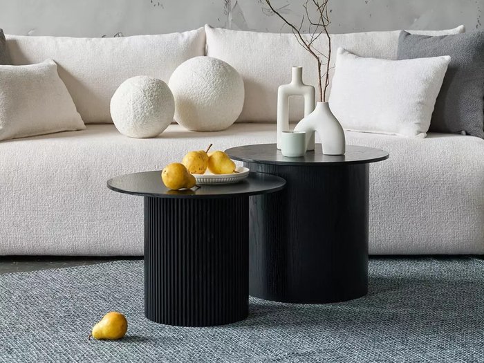 Стол журнальный Mono D70 черного цвета - лучшие Журнальные столики в INMYROOM Стол журнальный Mono D70 черного цвета - лучшие Журнальные столики в INMYROOM