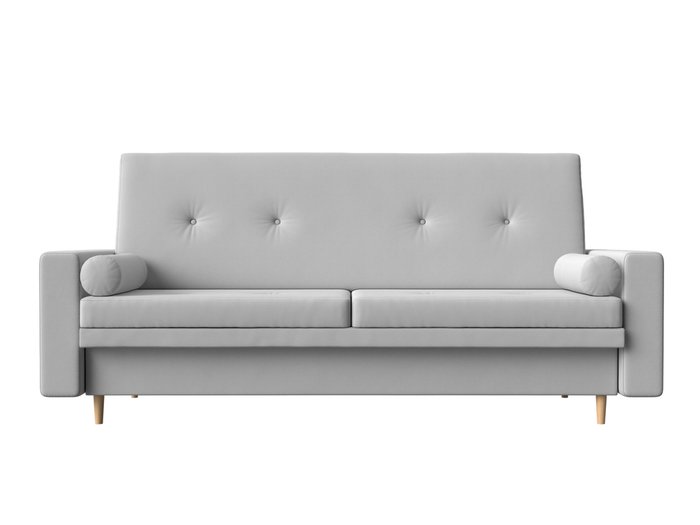 Прямой диван-кровать Белфаст бежевого цвета (книжка/экокожа) - купить Прямые диваны по цене 31990.0