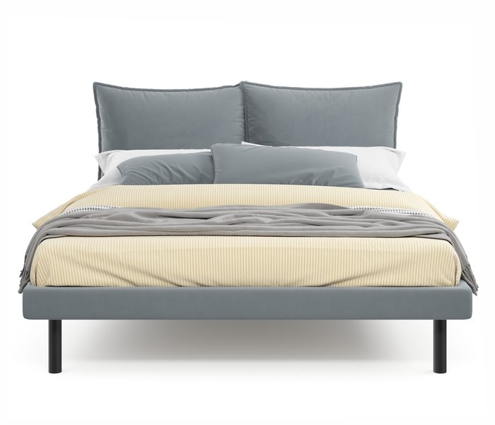 Кровать Fly 160х200 серого цвета - купить Кровати для спальни по цене 19990.0