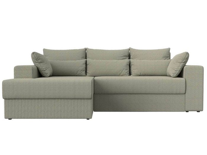Угловой диван-кровать Майами серо-бежевого цвета левый угол - купить Угловые диваны по цене 49999.0