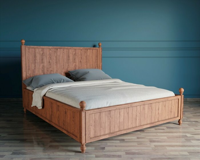 Кровать Palermo natural коричневого цвета 160х200 - лучшие Кровати для спальни в INMYROOM
