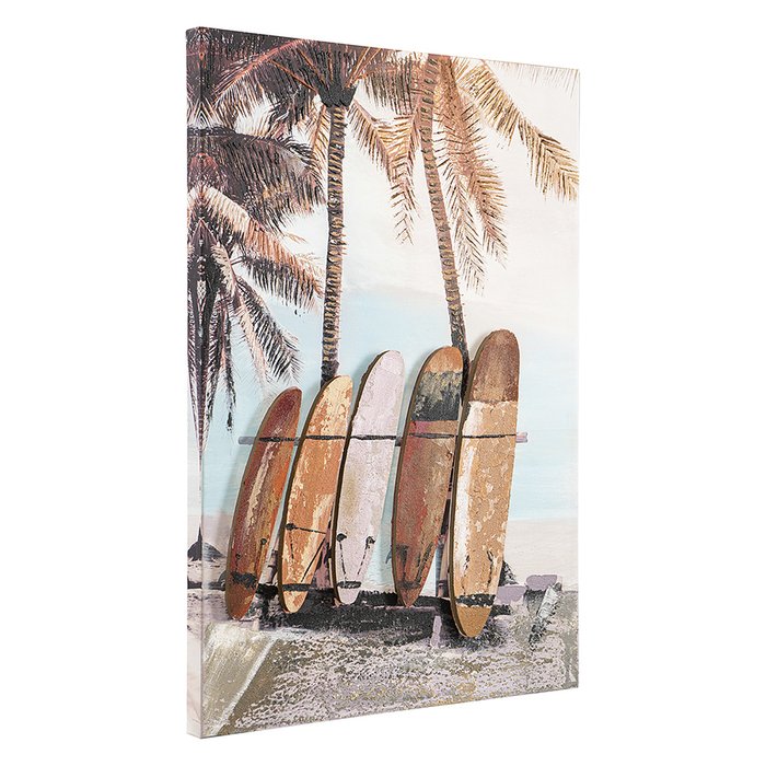 Панно декоративное с эффектом 3d Surf Board 50х70 на холсте - купить Принты по цене 3825.0