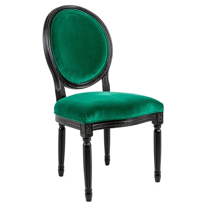 Стул Луи Амазон с обивкой изумрудного цвета - лучшие Обеденные стулья в INMYROOM
