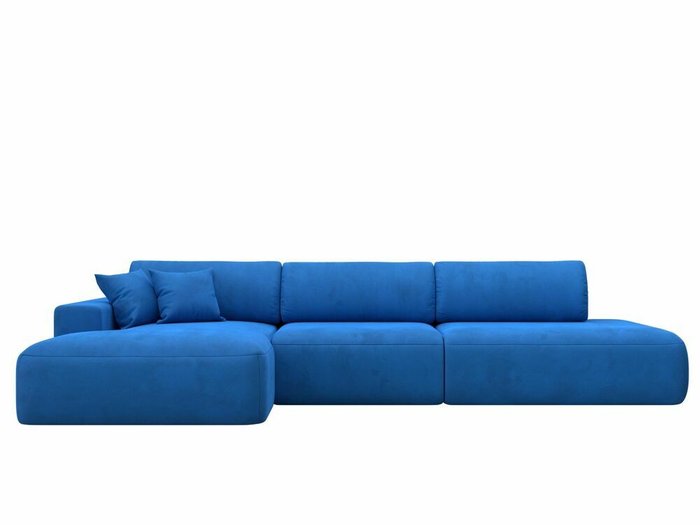 Угловой диван-кровать Лига 036 Модерн Лонг темно-голубого цвета левый угол - купить Угловые диваны по цене 112999.0