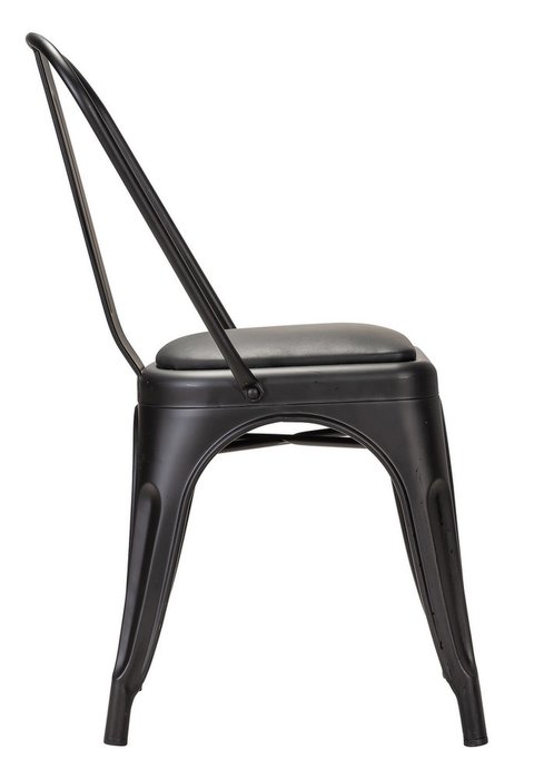 Стул Tolix Soft черного цвета - лучшие Обеденные стулья в INMYROOM
