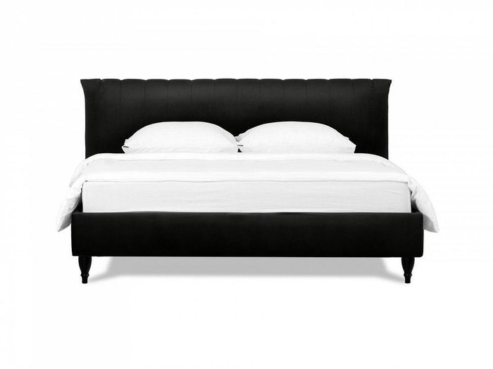 Кровать Queen II Anastasia L 160х200 черного цвета - купить Кровати для спальни по цене 88920.0