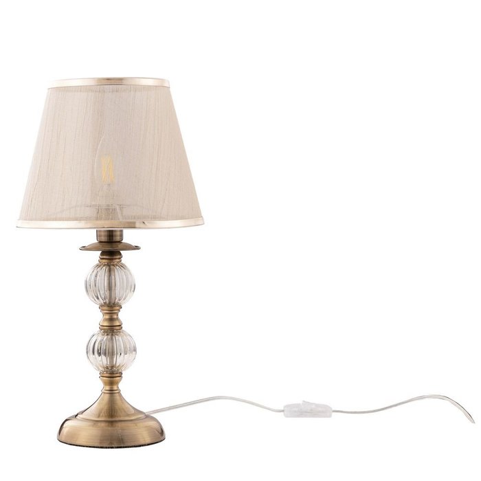 Настольная лампа Inessa с декоративными элементами из стекла - купить Настольные лампы по цене 8990.0