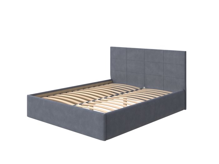 Кровать Alba Next 160х200 темно-серого цвета  - купить Кровати для спальни по цене 23580.0