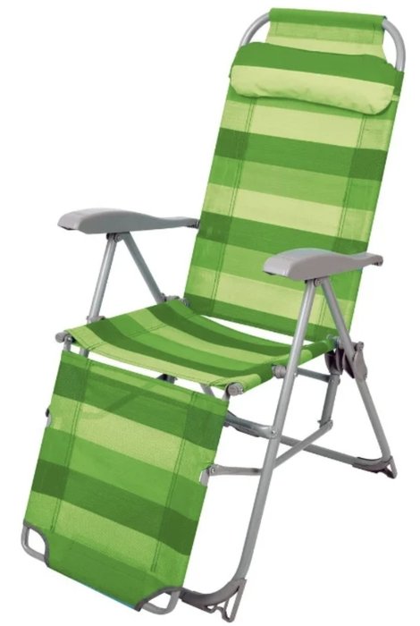 Кресло-шезлонг Ника зеленого цвета