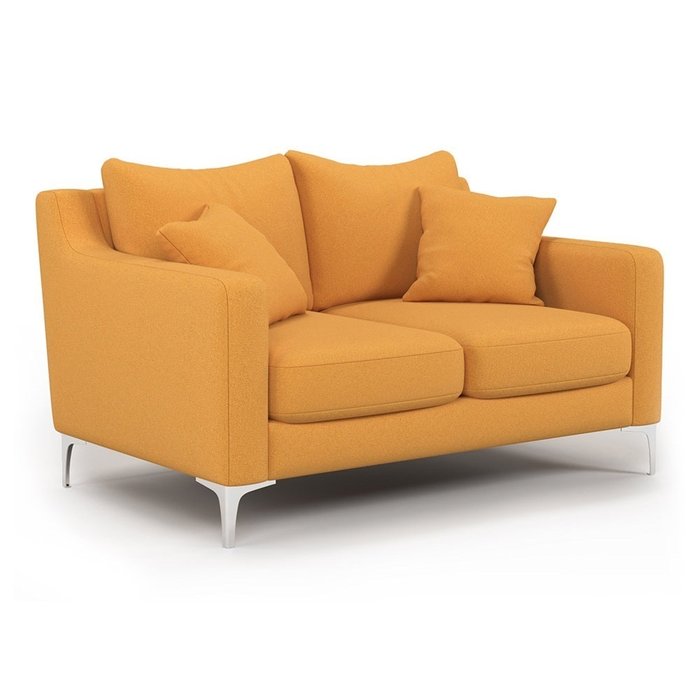 Двухместный диван Mendini ST желтого цвета - купить Прямые диваны по цене 43800.0